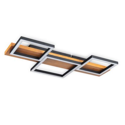BRILAGI - LED-Deckenleuchte PLANK LED/30W/230V 4000K 34,5x65 cm Holz