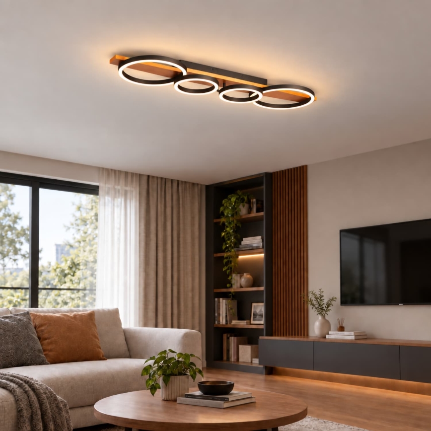 BRILAGI - LED-Deckenleuchte PLANK LED/35W/230V 4000K 30x100 cm Holz