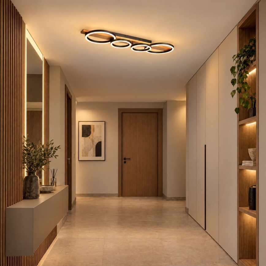BRILAGI - LED-Deckenleuchte PLANK LED/35W/230V 4000K 30x100 cm Holz