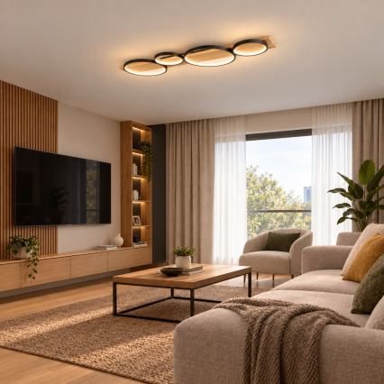 BRILAGI - LED-Deckenleuchte PLANK LED/38W/230V 4000K 40x120 cm Holz