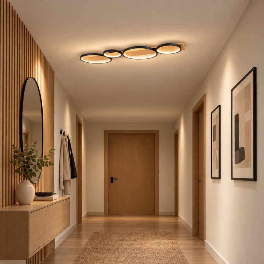 BRILAGI - LED-Deckenleuchte PLANK LED/38W/230V 4000K 40x120 cm Holz