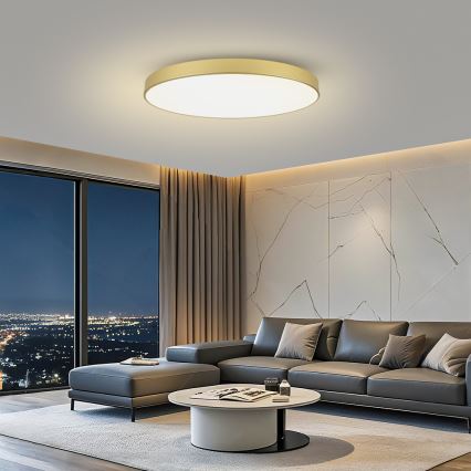 Brilagi - LED-Deckenleuchte POOL LED/128W/230V 3000/4000/6000K Ø 100 cm goldfarben