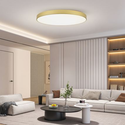 Brilagi - LED-Deckenleuchte POOL LED/180W/230V 3000/4000/6000K Ø 120 cm goldfarben