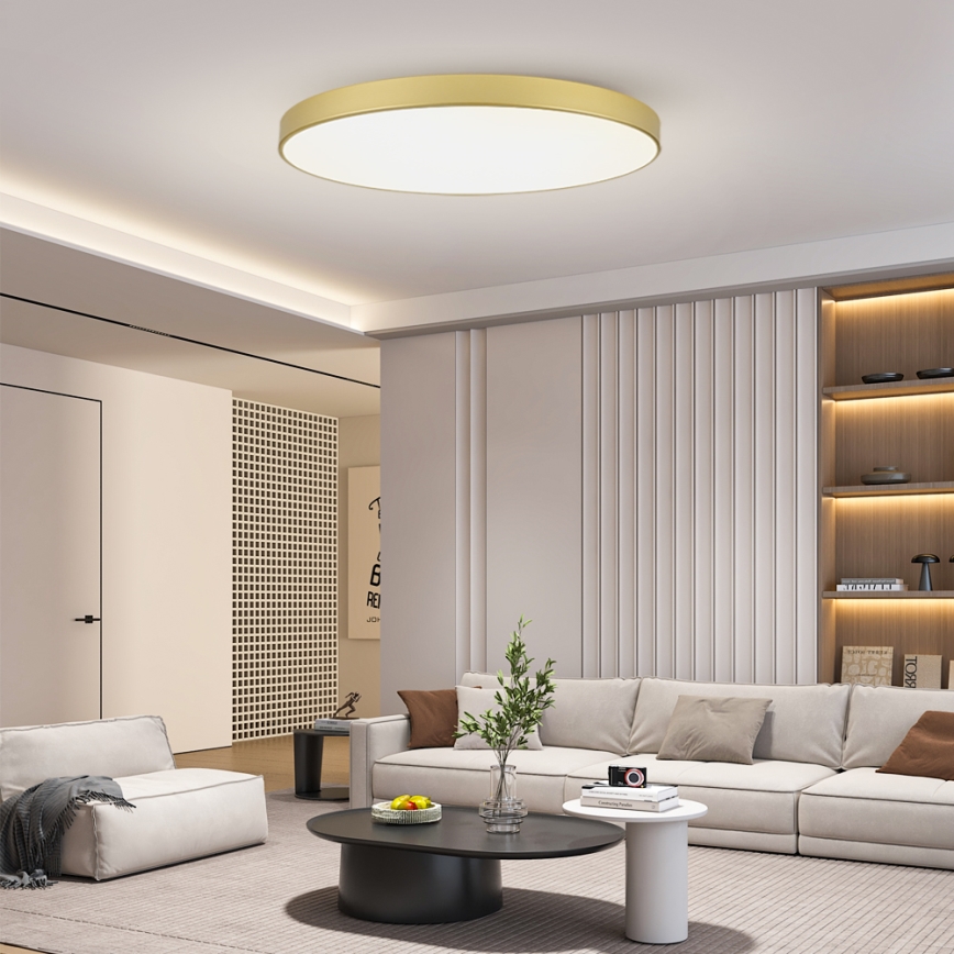 Brilagi - LED-Deckenleuchte POOL LED/180W/230V 3000/4000/6000K Ø 120 cm goldfarben