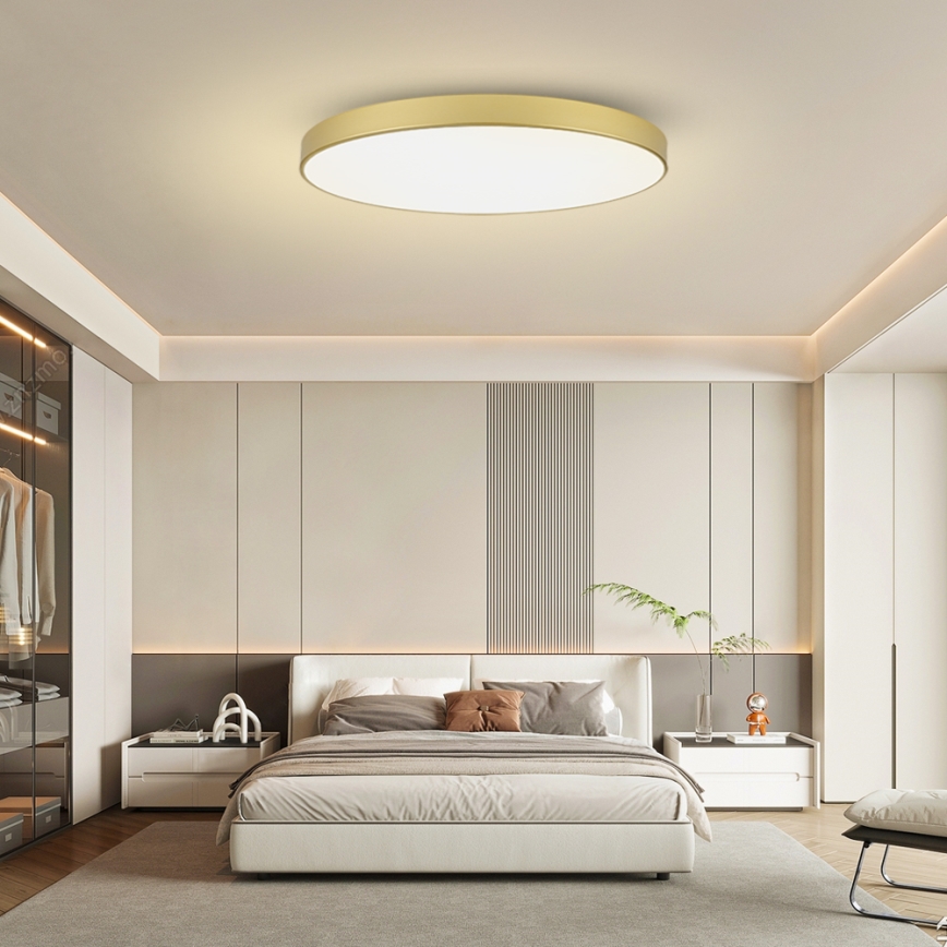 Brilagi - LED-Deckenleuchte POOL LED/180W/230V 3000/4000/6000K Ø 120 cm goldfarben