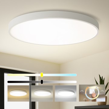 Brilagi - LED-Deckenleuchte POOL LED/180W/230V 3000/4000/6000K Ø 120 cm weiß