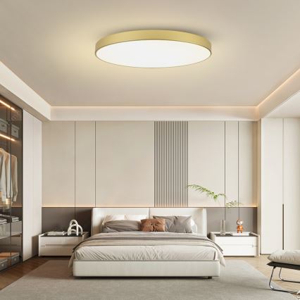 Brilagi - LED-Deckenleuchte POOL LED/180W/230V 3000/4500/6000K Ø 120 cm goldfarben