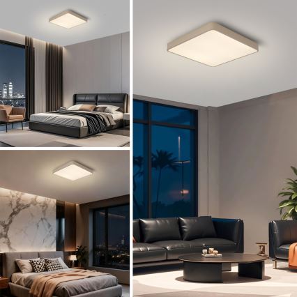 Brilagi - LED-Deckenleuchte POOL LED/36W/230V 3000/4000/6000K 40x40 cm beige