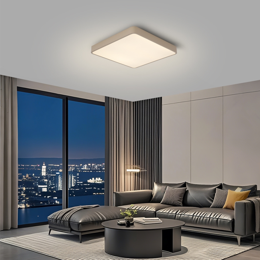 Brilagi - LED-Deckenleuchte POOL LED/36W/230V 3000/4500/6000K 40x40 cm beige