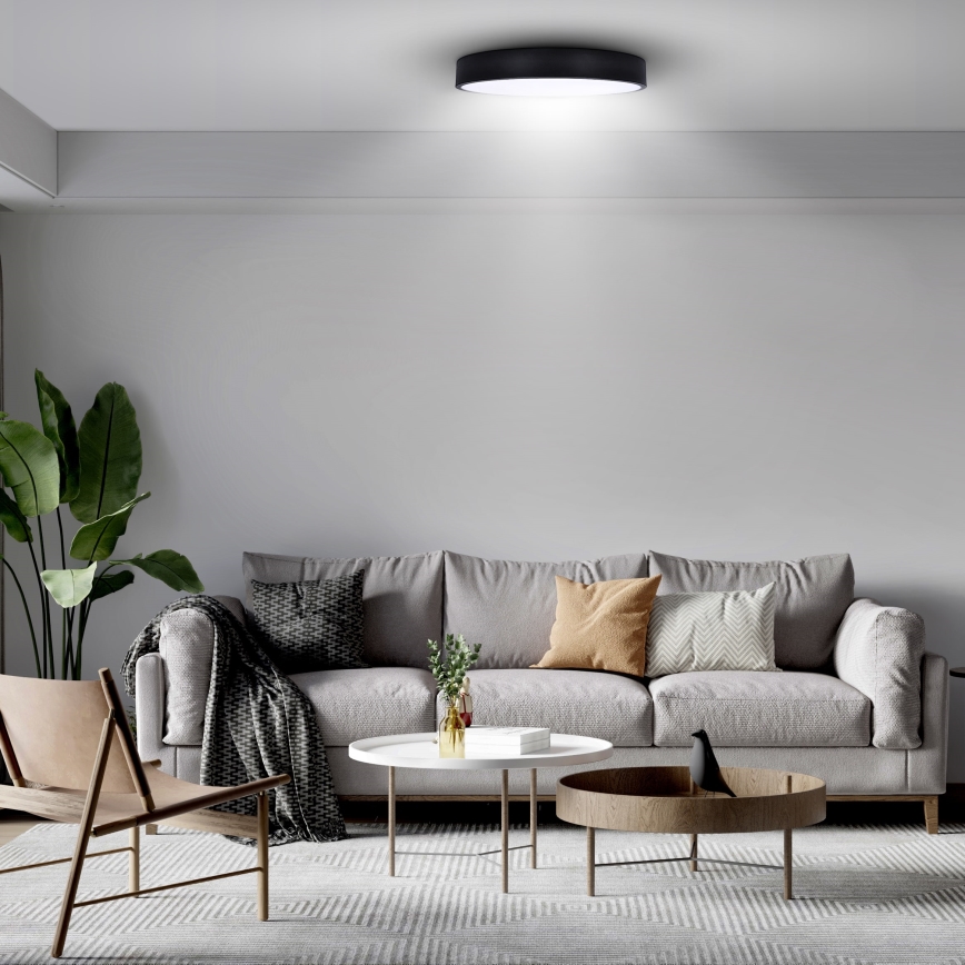 Brilagi - LED-Deckenleuchte POOL LED/36W/230V 3000/4500/6000K Ø 30 cm schwarz