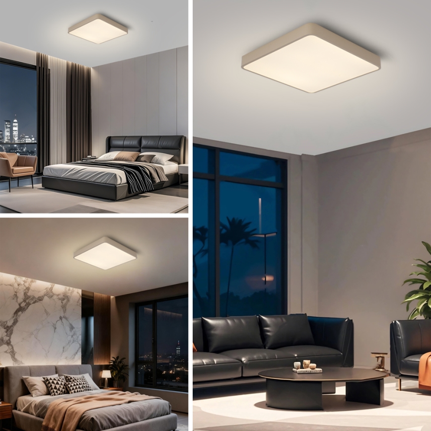 Brilagi - LED-Deckenleuchte POOL LED/48W/230V 3000/4000/6000K 50x50 cm beige