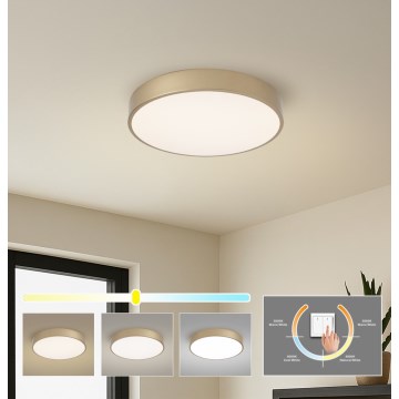 BRILAGI - LED-Deckenleuchte POOL LED/48W/230V 3000/4000/6000K, Durchmesser 40 cm, goldfarben