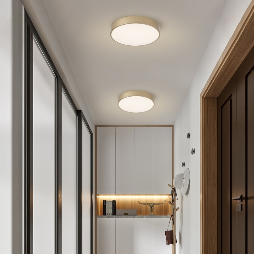 BRILAGI - LED-Deckenleuchte POOL LED/48W/230V 3000/4000/6000K, Durchmesser 40 cm, goldfarben