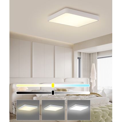 Brilagi - LED-Deckenleuchte POOL LED/48W/230V 3000/4500/6000K 50x50 cm weiß