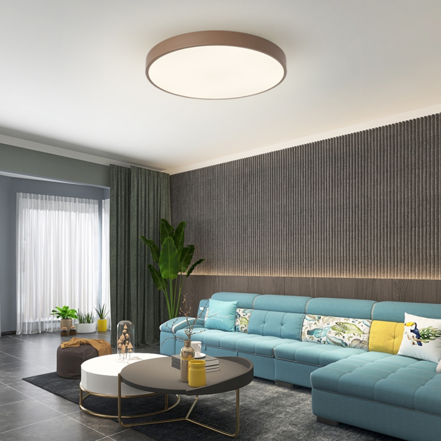 Brilagi - LED-Deckenleuchte POOL LED/60W/230V 3000/4000/6000K Ø 60 cm braun