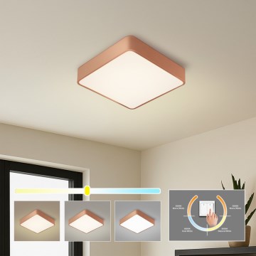 BRILAGI - LED Deckenleuchte POOL SQUARE LED/36W/230V 3000/4000/6000K 40x40 cm kupferfarben