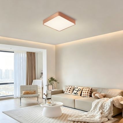 BRILAGI - LED-Deckenleuchte POOL SQUARE LED/48W/230V 3000/4000/6000K 50x50 cm bronzefarben