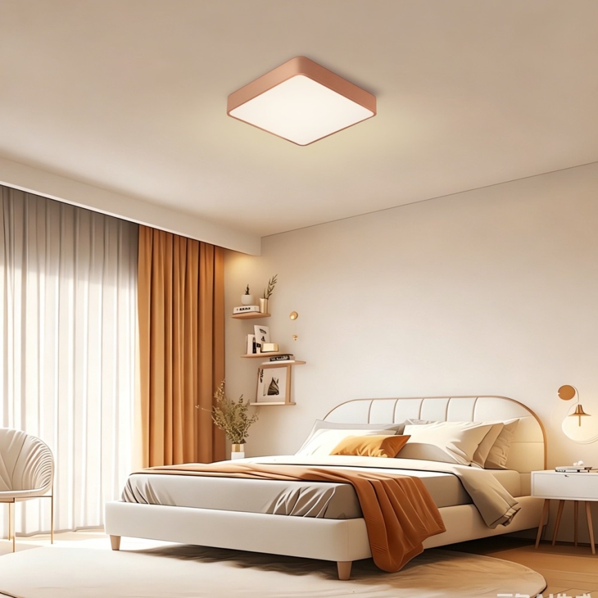BRILAGI - LED-Deckenleuchte POOL SQUARE LED/48W/230V 3000/4000/6000K 50x50 cm bronzefarben