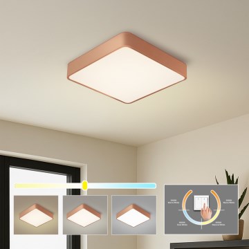 BRILAGI - LED-Deckenleuchte POOL SQUARE LED/48W/230V 3000/4000/6000K 50x50 cm kupferfarben