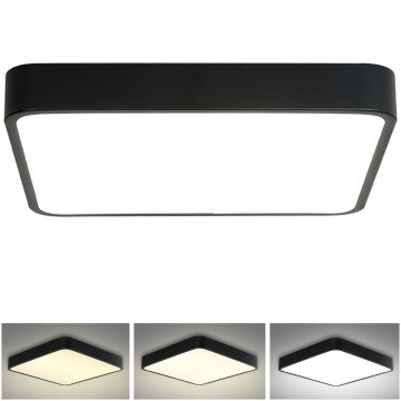 Brilagi - LED-Deckenleuchte POOL SQUARE LED/48W/230V 3000/4500/6000K 50x50 cm schwarz