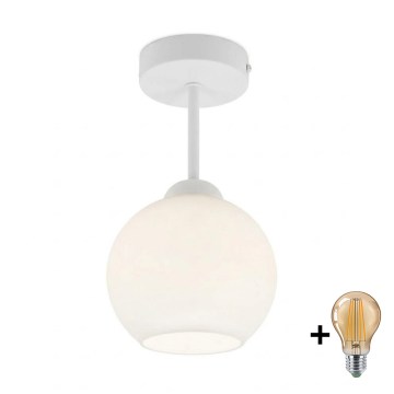 BRILAGI - LED Deckenleuchte RETRO GLASS 1xE27/60W/230V Ø 15 cm weiß