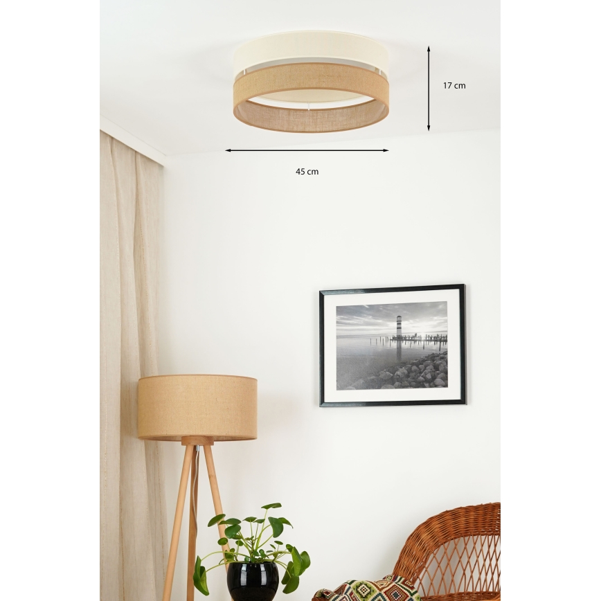 Brilagi - LED-Deckenleuchte ROYAL YUTE LED/24W/230V d 45 cm beige/cremefarben