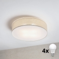 Brilagi - LED-Deckenleuchte SIRIJA 4xE27/15W/230V Ø 60 cm cremefarben