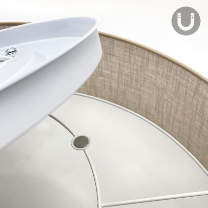 Brilagi - LED-Deckenleuchte SIRIJA 4xE27/60W/230V Ø 60 cm beige