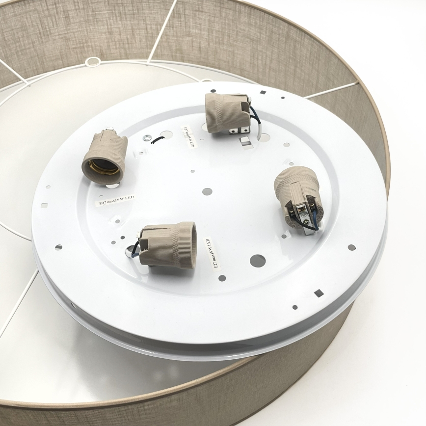 Brilagi - LED-Deckenleuchte SIRIJA 4xE27/60W/230V Ø 60 cm beige