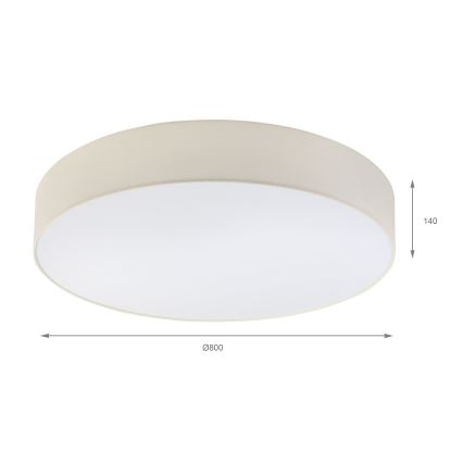 Brilagi - LED-Deckenleuchte SIRIJA 6xE27/15W/230V Ø 80 cm cremefarben