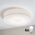 Brilagi - LED-Deckenleuchte SIRIJA 6xE27/15W/230V Ø 80 cm weiß