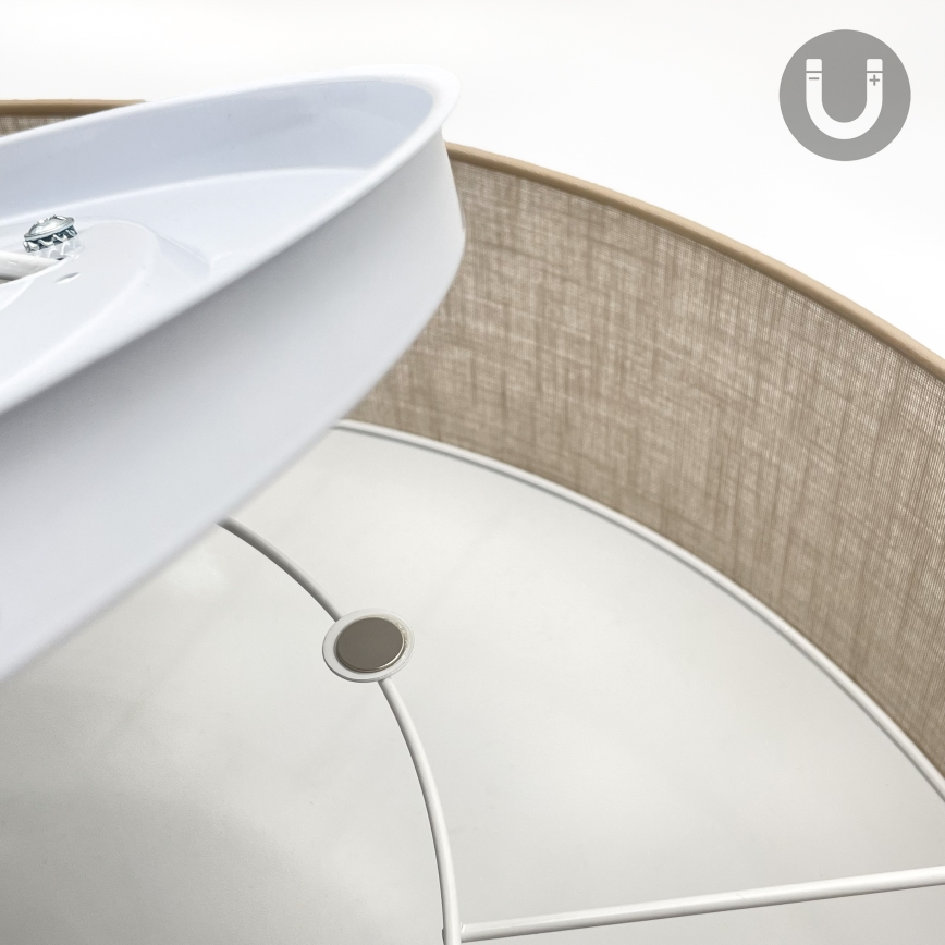 Brilagi - LED-Deckenleuchte SIRIJA 6xE27/60W/230V Ø 80 cm beige