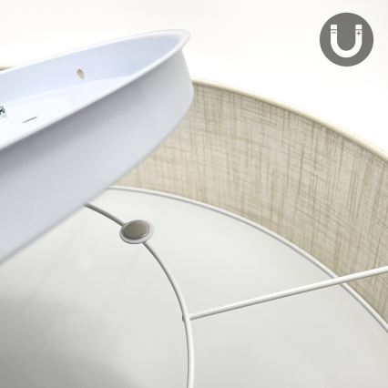 Brilagi - LED-Deckenleuchte SIRIJA 6xE27/60W/230V Ø 80 cm cremefarben