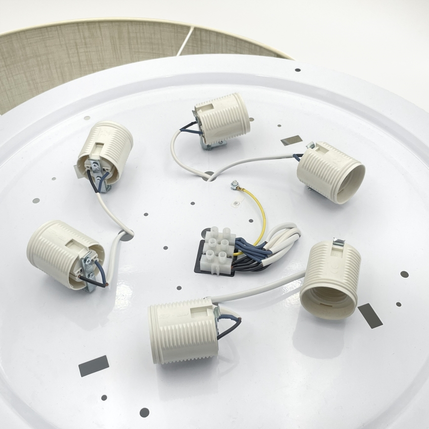 Brilagi - LED-Deckenleuchte SIRIJA 6xE27/60W/230V Ø 80 cm cremefarben