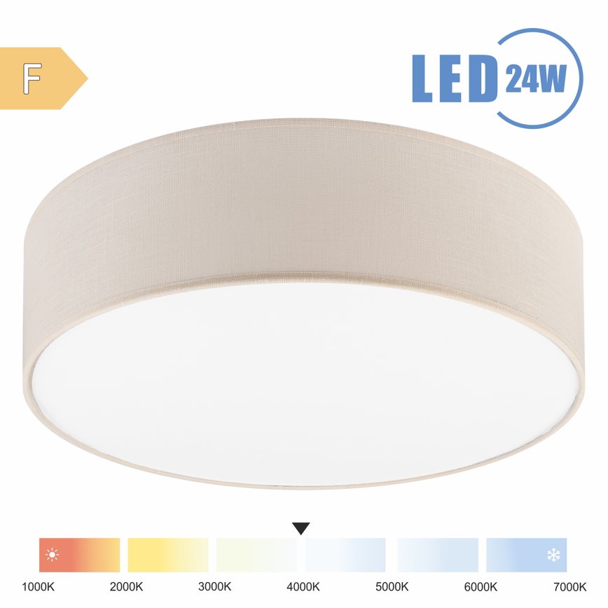 Brilagi - LED-Deckenleuchte SIRIJA LED/24W/230V d 45 cm cremefarben