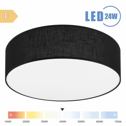 Brilagi - LED-Deckenleuchte SIRIJA LED/24W/230V d 45 cm schwarz