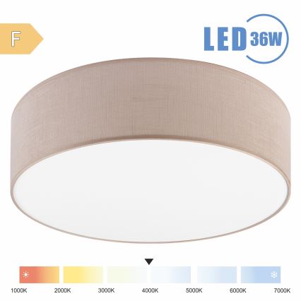 Brilagi - LED-Deckenleuchte SIRIJA LED/36W/230V d 45 cm beige
