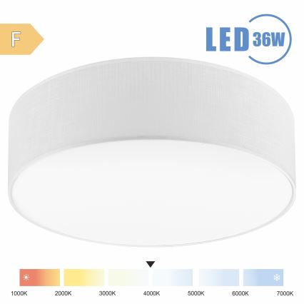 Brilagi - LED-Deckenleuchte SIRIJA LED/36W/230V d 45 cm weiß