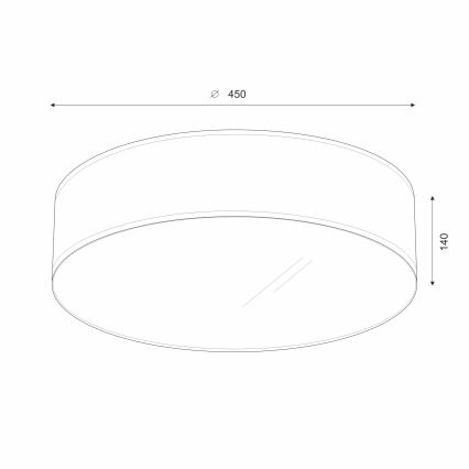 Brilagi - LED-Deckenleuchte SIRIJA LED/36W/230V d 45 cm weiß