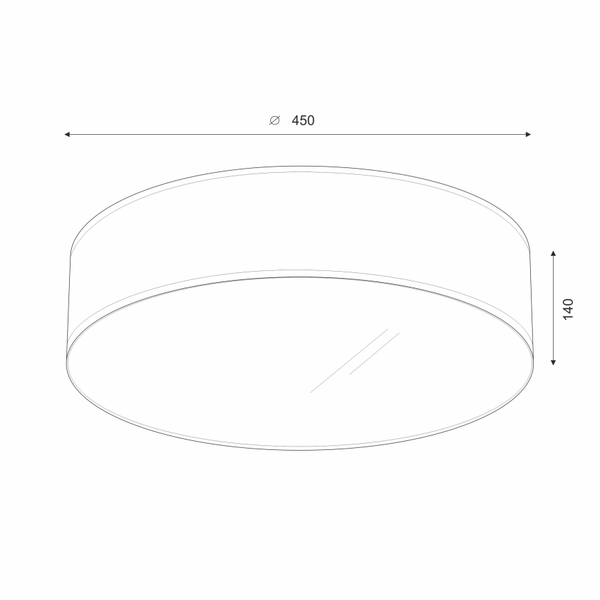 Brilagi - LED-Deckenleuchte SIRIJA LED/36W/230V d 45 cm weiß