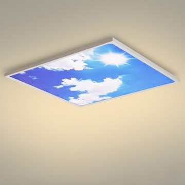 Brilagi - LED-Deckenleuchte SLIMFRAME SKY LED/58W/230V 60x60 cm silber/blau