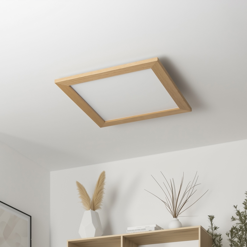 Brilagi - LED-Deckenleuchte SLIMFRAME WOOD LED/36W/230V 49,5x49,5 cm braun