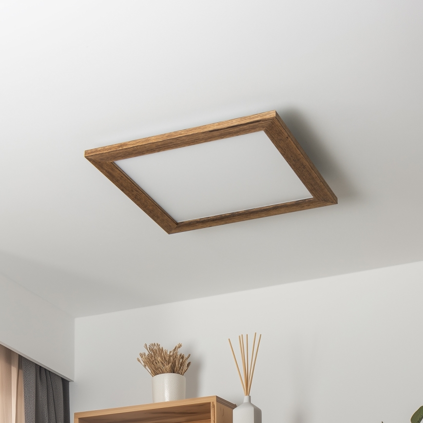 Brilagi - LED-Deckenleuchte SLIMFRAME WOOD LED/36W/230V 49,5x49,5 cm braun