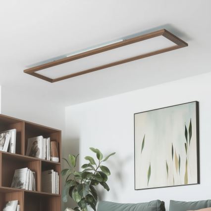 Brilagi - LED-Deckenleuchte SLIMFRAME WOOD LED/58W/230V 124x34 cm dunkelbraun