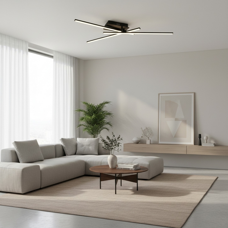 Brilagi - LED-Deckenleuchte STRIPES LED/30W/230V 51x78 cm schwarz