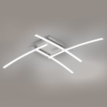 Brilagi - LED-Deckenleuchte STRIPES LED/32W/230V silbern