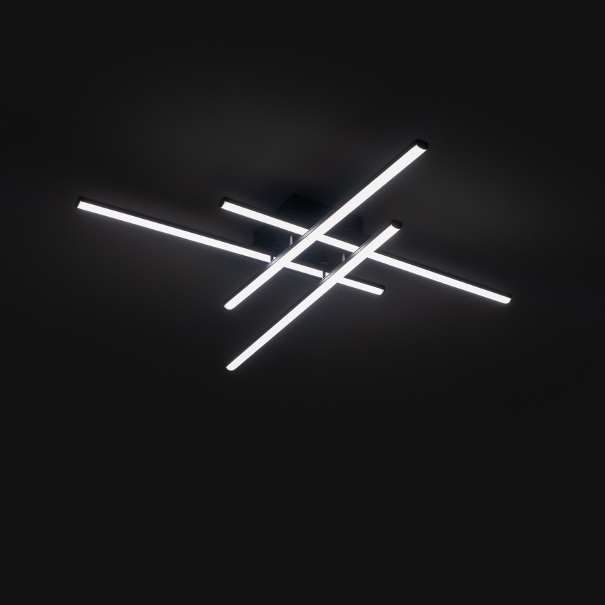 Brilagi - LED-Deckenleuchte STRIPES LED/37W/230V 68x68 cm schwarz