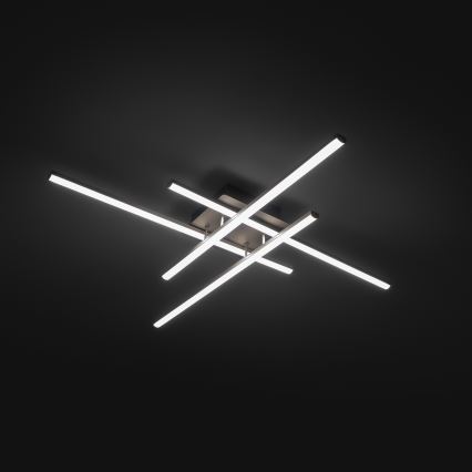 Brilagi - LED Deckenleuchte STRIPES LED/37W/230V 68x68 cm silber