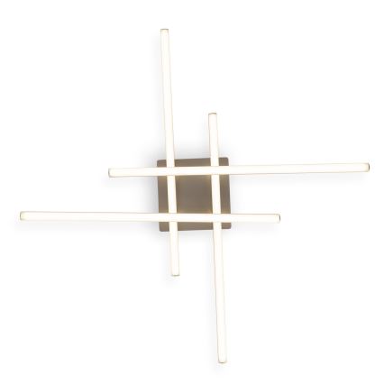 Brilagi - LED Deckenleuchte STRIPES LED/37W/230V 68x68 cm silber