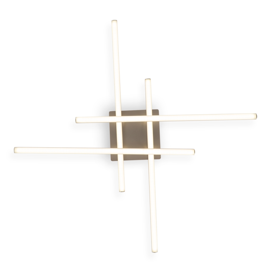 Brilagi - LED Deckenleuchte STRIPES LED/37W/230V 68x68 cm silber